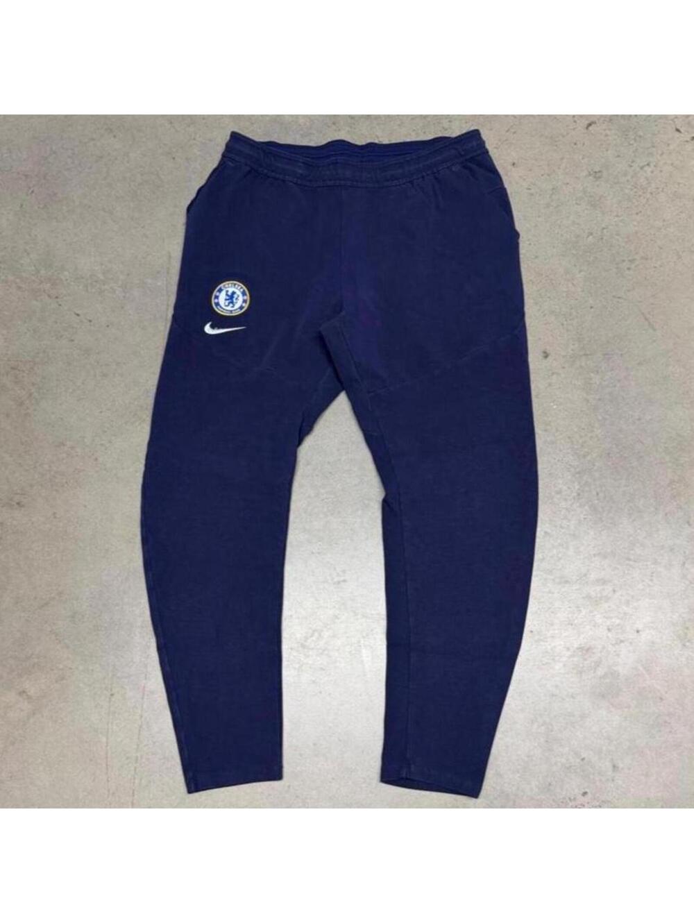 Nike Chelsea FC Pants Mens Size Large Navy Tech Fleece Track Jogger Sweatpants